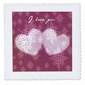 3dRose Herzen I Love You Sun Romantische Kunst-Valentines, Quilt, Platz, 8 von 8 Zoll (QS 37930 _ 3)