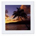 3dRose Hawaii, Kauai, Sunrise in Einem tropischen Paradies – US12 jgi0167 – Jerry William, Quilt, Platz, 10 von 25,4 cm (QS 89802 _ 1)