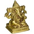 Exotic India Lord Ganesha Gewährung Abhaya (Kleine Statue) – Messing Statue