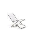 fiam 023TX BIBE Gartenliege, Aluminium, 63 x 96,5 x 79 cm, Weiß/Beige