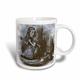 3dRose Katzen Vintage Alice im Wunderland Tasse, Keramik, weiß, 11,43 x 8,45 x 12,7 cm