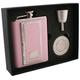 Visol SP Pink Leather Stellar Flask Gift Set, 6-Ounce, Pink by Visol