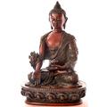 BUDDHAFIGUREN/Billy Held Medizinbuddha Buddha Statue, Resin, Braun, 20 cm