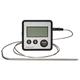 Kitchen Craft Digitales Kochthermometer und Küchentimer, Edelstahl, Silber, 2 x 8 x 8 cm, 1 Einheiten