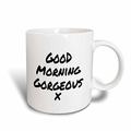 3dRose Morning Gorgeous x-Nice Start in Ihren Day-Feel Gute Note Tasse, Keramik, weiß, 11,43 x 8,45 x 12,7 cm
