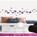 MYVINILO - Wandtattoo - Farbe Butterflies/Silber/Lavendel/violett (220 x 50 cm)