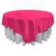 La Leinen Bridal Satin Tischdecke, quadratisch, Satin, Fuchsia, 183 x 183 x 0.021999999999999999 cm