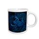 3dRose Tasse 186940 _ 2 blau getöntes Baum Frosch gegen Moos Keramik Tasse, 15 Oz, weiß