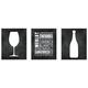 Stupell Home Decor Collection The Wine 3-Piece Wall Art Set