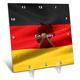 3dRose Deutsche Flagge Design 6 von 6 (DC 204480 _ 1), 6 x 6 Schreibtisch Uhr