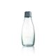 Retap ApS 0.5 Litre Medium Borosilicate Glass Water Bottle, Grey