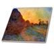 3dRose Print von Monet Vintage Körnung Stacks Painting-Ceramic Tile Zoll (CT 204014 _ 4), 30,5 cm