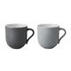 Stelton Emma Becher, Gross, 2 Stck. -grau Bechergross, Stein, 11 x 11 x 2 cm