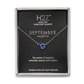 Pavilion Gift Company H2Z 16224 September Geburtsstein Saphir Halskette mit 45,7 cm Kette