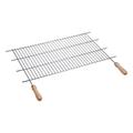 Sauvic 02480-Grillorst mit Holzgriffen, Maßschneidbar von 82 bis 102 cm. x 40 cm.