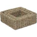 Red Hamper Set von 3 Platz Seegras Trays