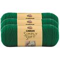 Caron Simply Soft Pack Of 3-170G Each Ball- Kelly Grün