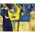 Kunstdruck auf Leinwand. Die Musik. Bild von Gustav Klimt