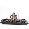 London Boutique Ganesha-Dekoration mit Elefantenkopf, Kerzenhalter, Geschenk-Set (HY1418)