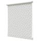 Fenster Verdunkelungsrollo Star Muster Weiß/Grau, 100 % Polyester, Star White/Grey, 90cm x 190cm