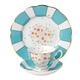 Royal Doulton Teetasse/Untertasse und 20 cm Deco 4.902,2 cm Teller, Minze, Set von 3