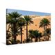 Calvendo Premium Textil-Leinwand 75 cm x 50 cm Quer, Palmengärten Grenzen direkt an die Wüste (Al Hawiyah) | Wandbild, Bild auf Keilrahmen, Fertigbild auf Echter Leinwand, Leinwanddruck Orte Orte
