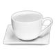 Holst Porzellan KT 001 FA2 Tee/Kaffee-Set "Emilia" 0,25 l mit YK 1131, weiß, 13 x 13 x 7.5 cm, 2 Einheiten