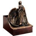 Urns UK "Beaminster Praying Angel Urne, Stahl, Holz, Kupfer, 27 x 24 x 33 cm
