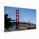 Calvendo Premium Textil-Leinwand 75 cm x 50 cm Quer Golden Gate Bridge | Wandbild, Bild auf Keilrahmen, Fertigbild auf Echter Leinwand, Leinwanddruck Orte Orte
