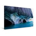 Calvendo Premium Textil-Leinwand 90 x 60 cm Quer-Format Carpilla de Marmol, Marmorgrotte im Lago General Carrera, Chile | Wandbild, HD-Bild auf Keilrahmen. Leinwanddruck von Ute Köhler Natur Natur