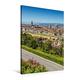 Calvendo Premium Textil-Leinwand 60 cm x 90 cm hoch, Florenz Aussicht vom Piazzale Michelangelo | Wandbild, Bild auf Keilrahmen, Fertigbild auf Echter Bezaubernde Altstadt Orte Orte