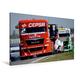 Calvendo Premium Textil-Leinwand 120 cm x 80 cm Quer, FIA European Truck Racing Championship | Wandbild, Bild auf Keilrahmen, Fertigbild auf Echter Leinwand. Truck Racing am Nürburgring Sport Sport