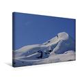 Calvendo Premium Textil-Leinwand 45 cm x 30 cm Quer, Berglandschaft im Wallis : Allalinhorn bei Saas Fee Schweiz | Wandbild, Bild auf Keilrahmen, Fertigbild von Saas Fee. Schweiz Natur Natur