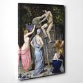 BIG Box Art Canvas Print 20 x 14 Inch (50 x 35 cm) Pierre Puvis de Chanes Young Girls by The Seaside - Canvas Wall Art Picture Ready to Hang