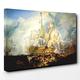 BIG Canvas Print 30 x 20 Inch (76 x 50 cm) J.M.W. Turner (Joseph Mallord William Turner) The Burning of The House of Lords Landscape (2) - Canvas Wall Art Picture Ready to Hang