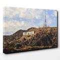 Big Box Art Canvas Print 30 x 20 Inch (76 x 50 cm) Hollywood Sign Los Angeles California USA 2 - Canvas Wall Art Picture Ready to Hang