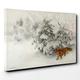 Big Box Art Canvas Print 30 x 20 Inch (76 x 50 cm) Bruno Liljefors Fox in The Snow 4 - Canvas Wall Art Picture Ready to Hang