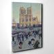 BIG Box Art Canvas Print 20 x 14 Inch (50 x 35 cm) Maximilien Luce Notre-Dame Paris - Canvas Wall Art Picture Ready to Hang