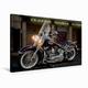 Calvendo Premium Textil-Leinwand 90 cm x 60 cm Quer Harley-Davidson Heritage De Luxe | Wandbild, Bild auf Keilrahmen, Fertigbild auf Echter Leinwand. von Michael Pohl Technologie Technologie