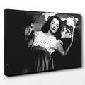 Canvas Print 20 x 14 Inch (50 x 35 cm) Bette Davis - Canvas Wall Art Picture Ready to Hang