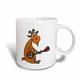 3dRose Cool Funny Ziege Spielt die Banjo Original Art Tasse, Keramik, weiß, 11,43 x 8,45 x 12,7 cm