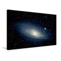 Calvendo Premium Textil-Leinwand 75 cm x 50 cm Quer, Andromeda Galaxie | Wandbild, Bild auf Keilrahmen, Fertigbild auf Echter Leinwand, Leinwanddruck: auch Messier 32 Wissenschaft Wissenschaft