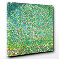 Canvas Print 14 x 14 Inch (35 x 35 cm) Gustav Klimt Apple Tree (2) - Canvas Wall Art Picture Ready to Hang