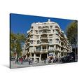 Calvendo Premium Textil-Leinwand 90 cm x 60 cm Quer, Casa Mila? (La Pedrera) | Wandbild, Bild auf Keilrahmen, Fertigbild auf Echter Leinwand, Leinwanddruck Orte Orte