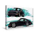 Calvendo Premium Textil-Leinwand 45 cm x 30 cm Quer, Porsche 911/964 | Wandbild, Bild auf Keilrahmen, Fertigbild auf Echter Leinwand, Leinwanddruck: Porsche 911 Illustration Mobilitaet Mobilitaet