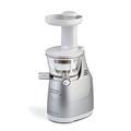 Ariete 00C016800AR0 Slow Juicer 168 mit nur 65 u/min für mehr und qualitativ besseren Saftertrag, 150 W, silber/weiß