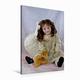 Calvendo Leinwand Französisches Mädchen von Jumeau 60x90cm, Special-Edition Wandbild, Bild auf Keilrahmen, Fertigbild auf hochwertigem Textil, Leinwanddruck, kein Poster
