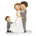 Figur Kuchen Pop & Fun Brautpaar mit Kind 21 cm