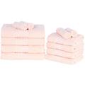 Dreamscene Badetuch aus ägyptischer Baumwolle Bale Set, Light Pink, 12-teilig