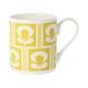 Orla Kiely Klettern Blume Oval Gelb, Fine Bone China Tasse